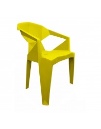 Cadeira 3D Lux Com Braço - Amarela
